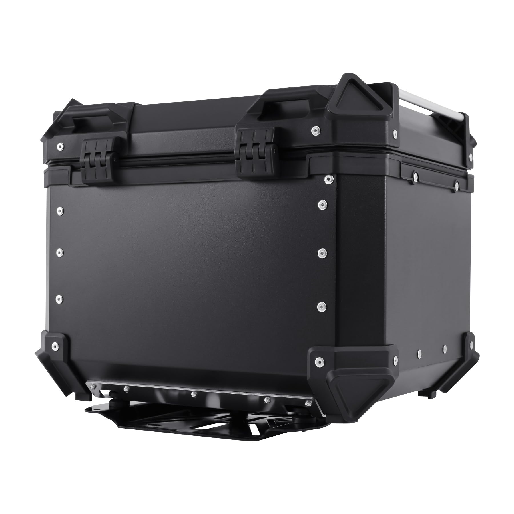 Maleta superior para moto 45L, maleta superior para scooter, resistente al agua, caja superior de aluminio, caja trasera de viaje para motocicleta, maletín de moto con cerradura de seguridad