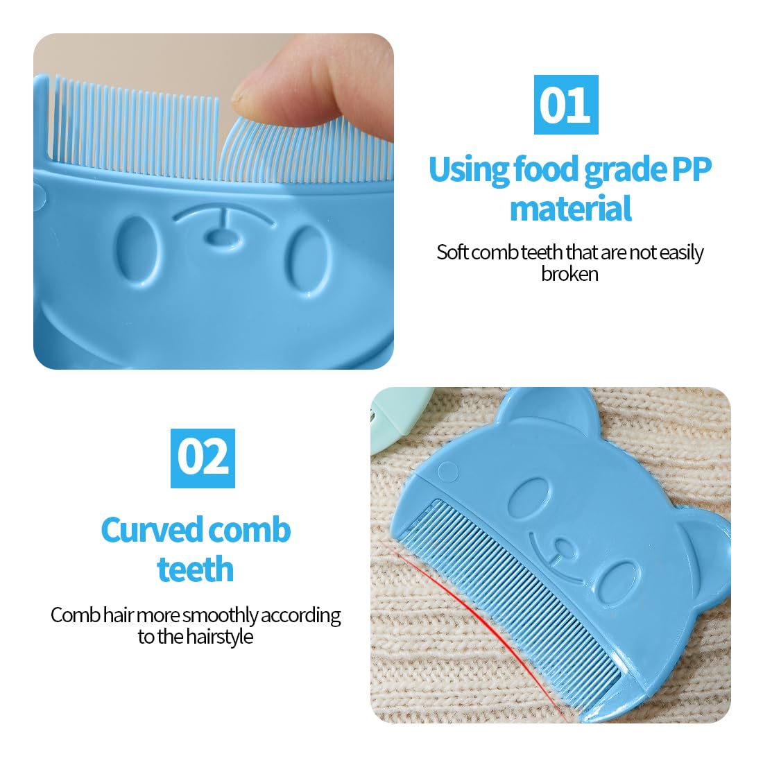 SGERUFZ 2 Pezzi Spazzola da Bagno per Neonati, Morbida e Pettine per Crosta Lattea, Spazzola Massaggio in Silicone per Bambini, Adatto a Bambini, per un Confortevole Massaggio del Cuoio Capelluto