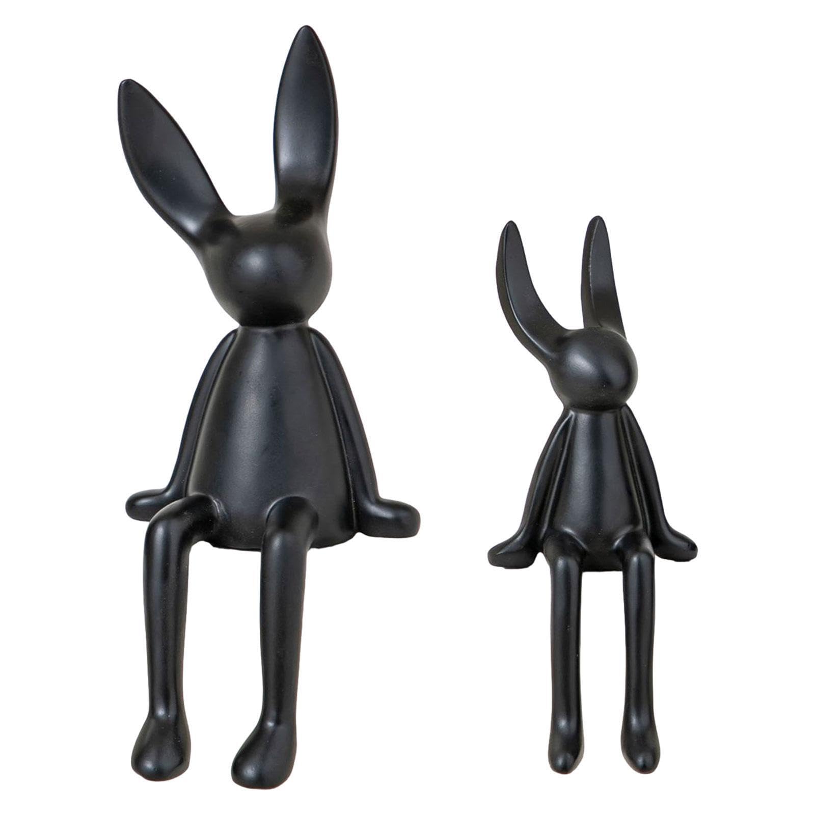 Le affascinanti statuette di coniglietti in ceramica esaltano la decorazione della sala da tè, riflettendo al contempo un'artigianalità attenta e scelte di stile Statua coniglietto
