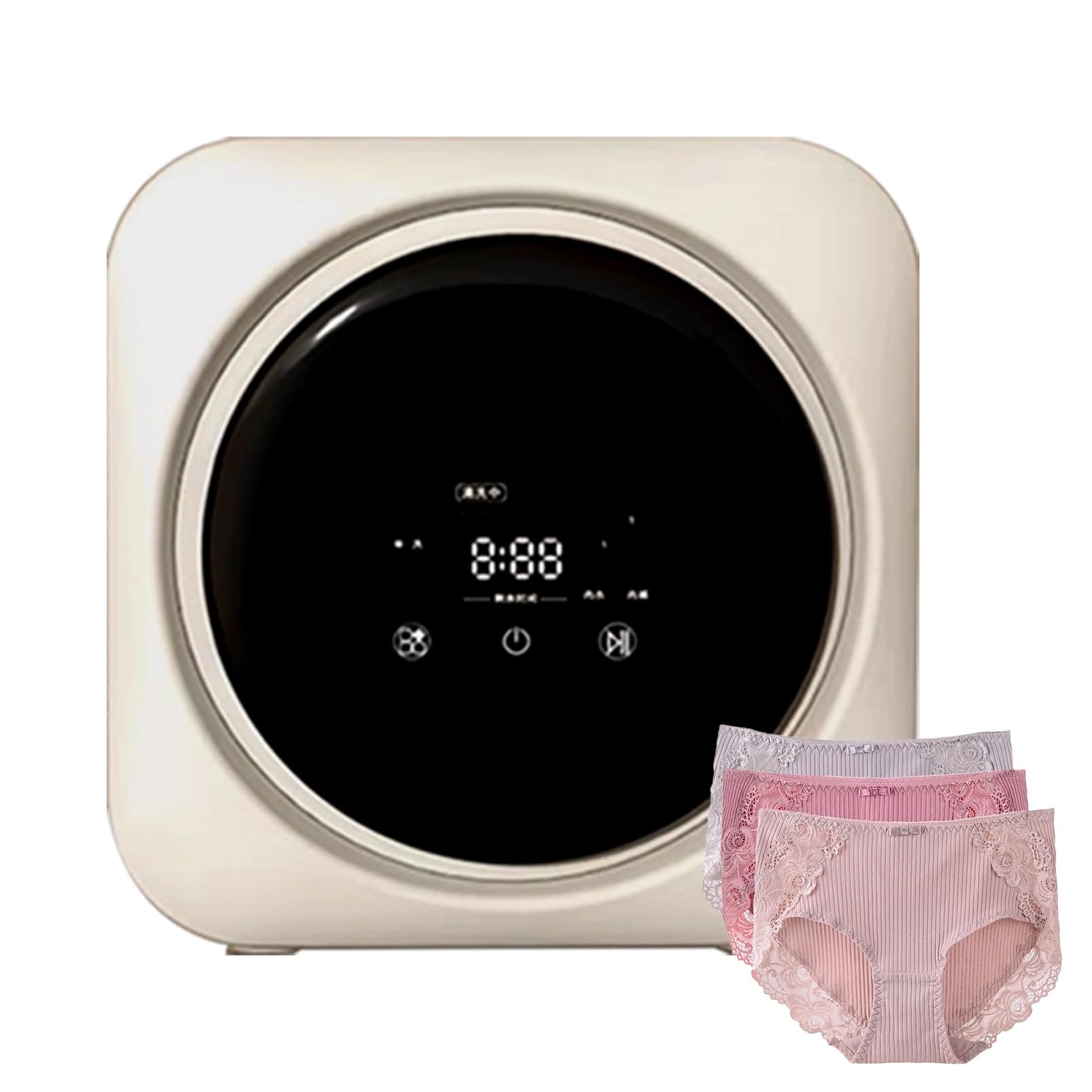 Lavatrice asciugatrice Mini Lavatrice compatta da 3,5 L Lavatrice elettrica Portatile e montabile a Parete per dormitori, Campeggio