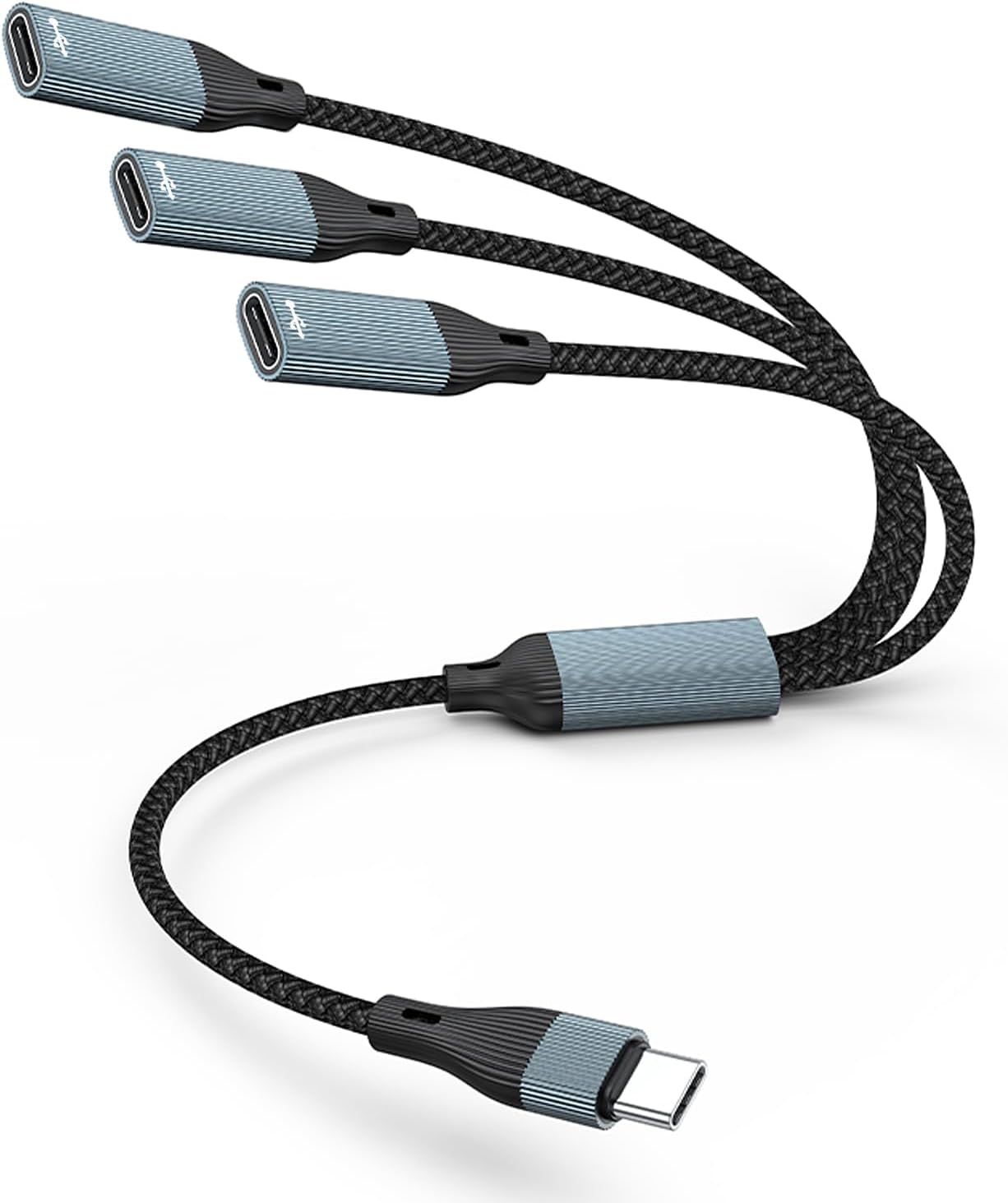 USB-C Splitter - 1 in 3 Out USB-C Male to Female OTG Cable & Headphone Adapter for iPhone 15/16 Series, iPad, MacBook & Galaxy S23/S24