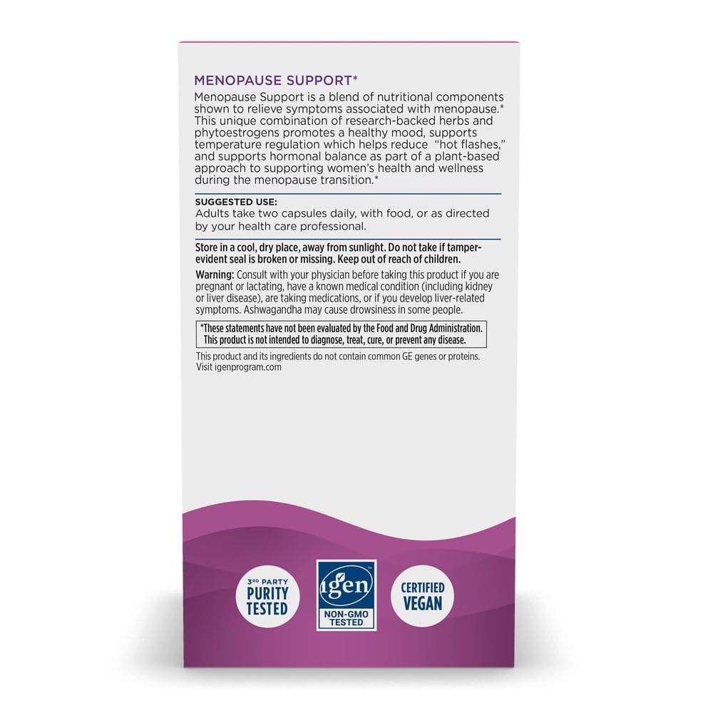 Nordic Naturals Menopause Support, Phytoestrogen Supplement - 60 Count — Amazon image 7