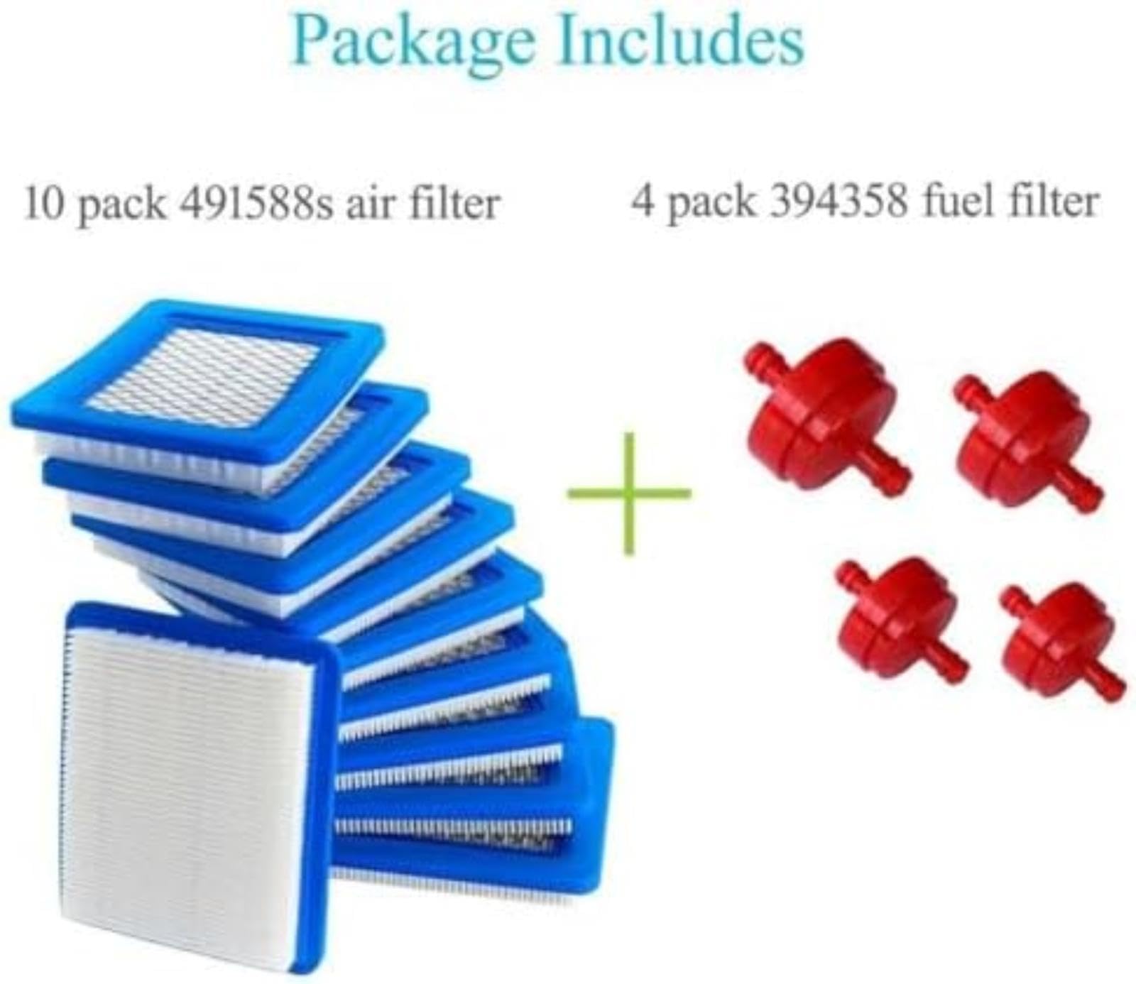 Set aria 10 pezzi 491588S Plus 4 Fuel 394358, per motori