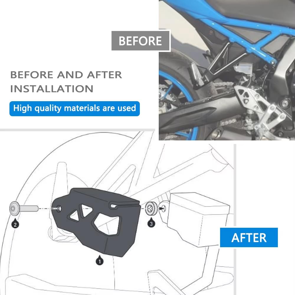 FOR GSX-8S GSX 8S GSX8S 2023 Accessori Moto CNC In Alluminio Pompa Freno Posteriore Protezione Olio Può Copertura Protettiva