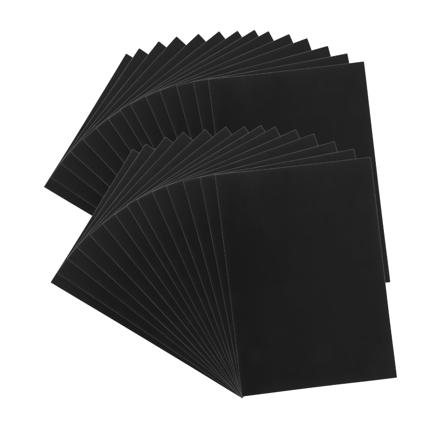 Papier à Dessin Noir 250g, 50 Feuilles pour Loisirs Créatifs