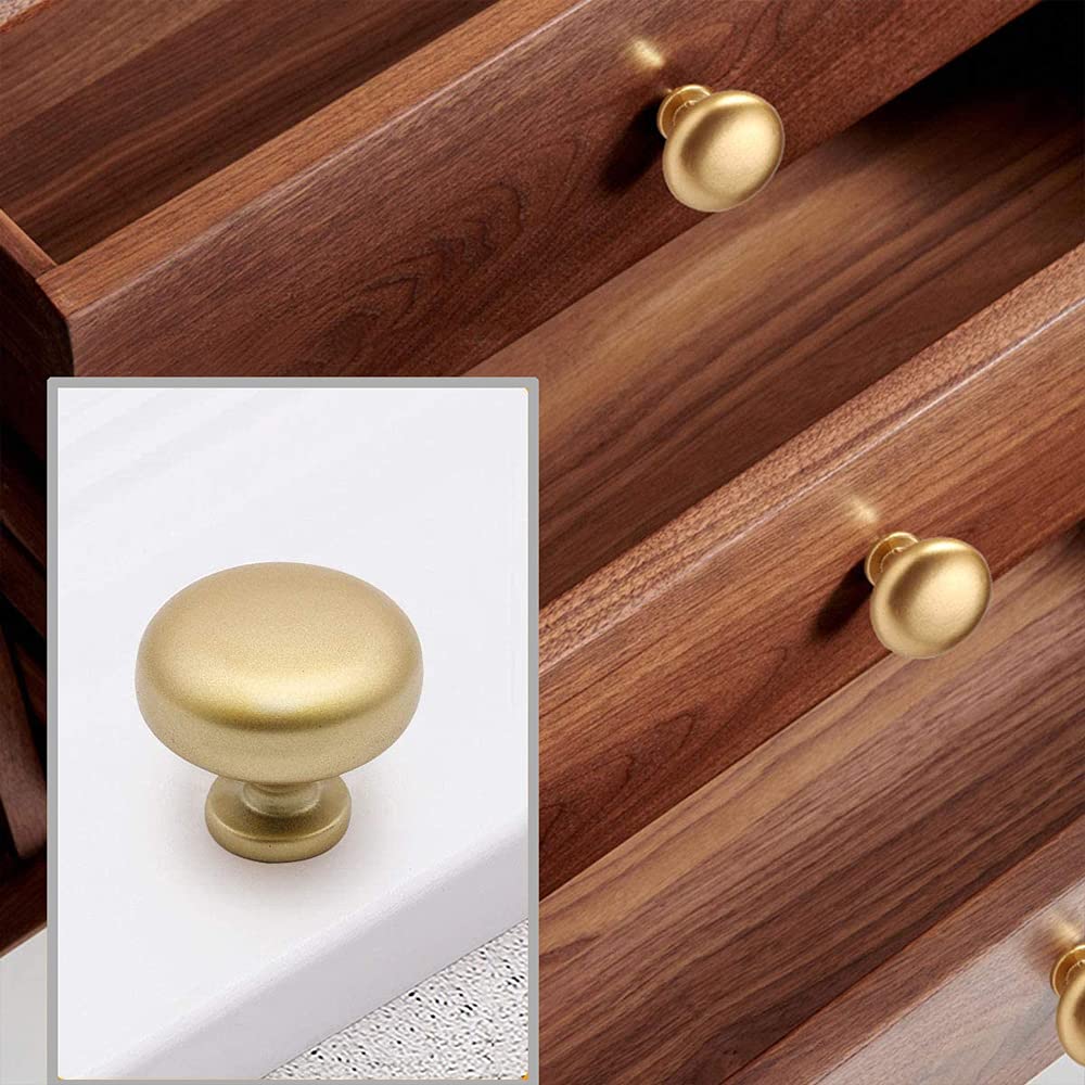 6 Pomelli Oro Per Mobili - Maniglie Armadio E Cassetti Moderni, Design Fungo Con Vite - Foto 5