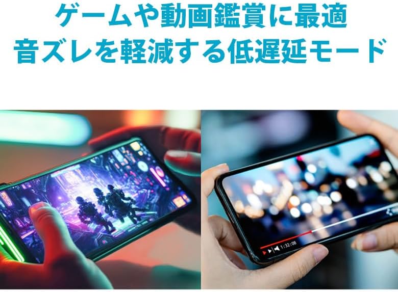 グリーンハウス ワイヤレスヘッドホン ノイズキャンセル 低遅延 AAC マイク内蔵 ANC ブラック GH-HPBC-BK