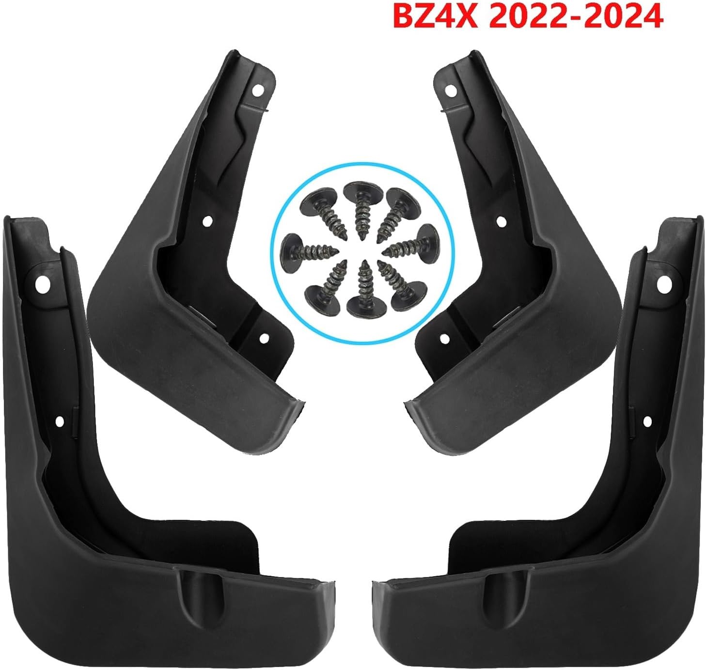 Compatible with Toyota BZ4X Splash Guards Mudguards Mud Flap Mudflap Fender Front Rear Cover Protector Wheel Protector 2022 2023 2024