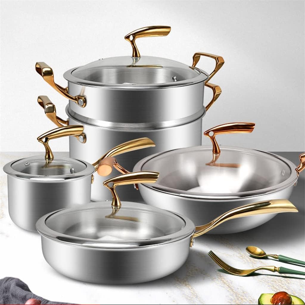 Cookware Set Soup Pot Milk Frying Pan Boilers Cooking pot set Kitchen Non-Stick Saucepan Wok Casserol