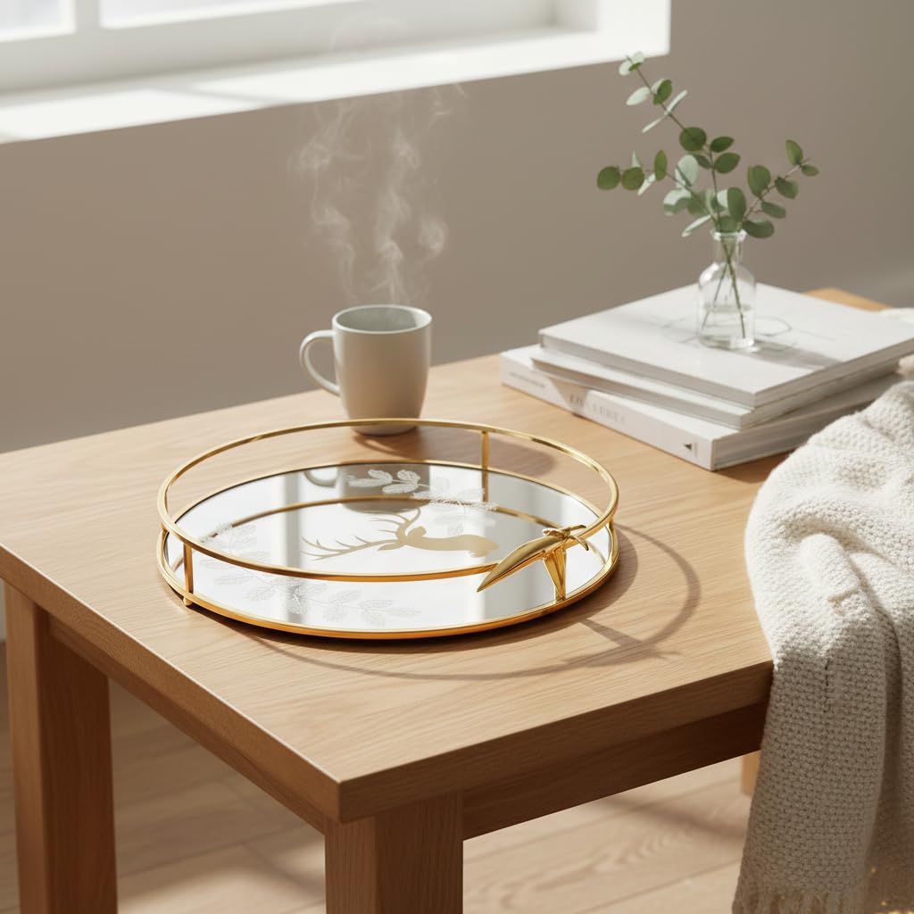 Vassoio Decorativo Stile Nordico, L Oro francese