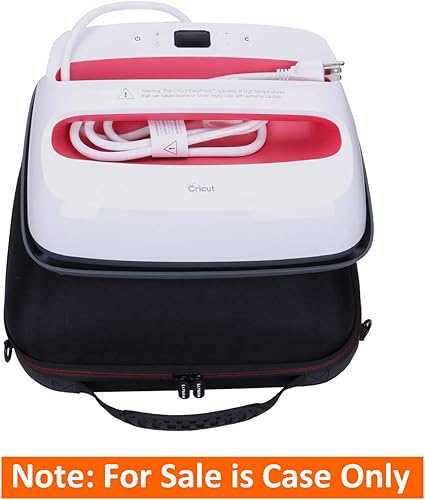 Miniatura 7 de LTGEM - Funda rígida para Cricut EasyPress 23 (9 x 9 pulgadas) y máquina de prensa de calor HTVRONT, bolsa protectora de almacenamiento de viaje,