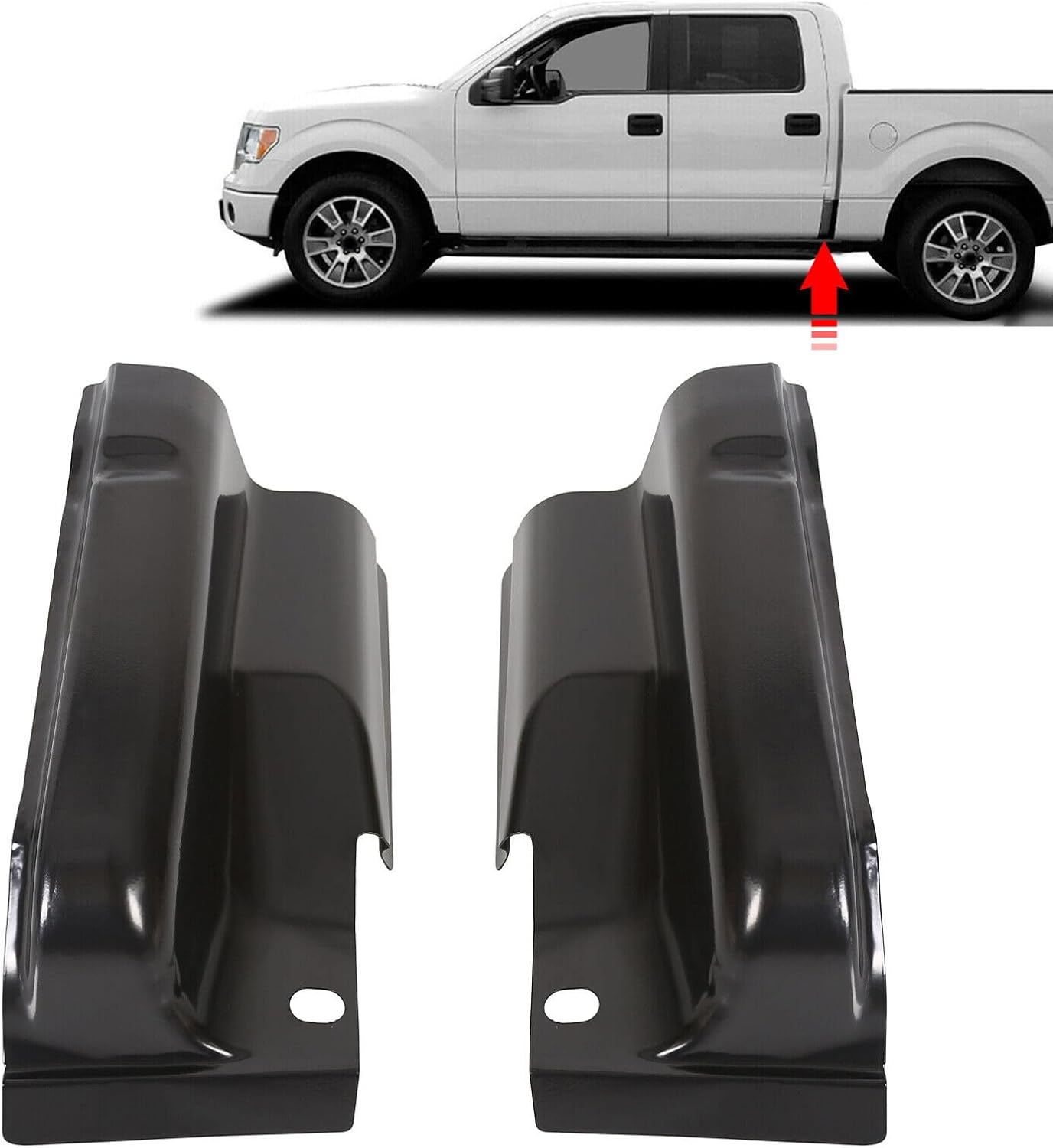 Rust Repair Cab Corners Panel Pair for Ford F150 2009 2010-2014 Crew Cab