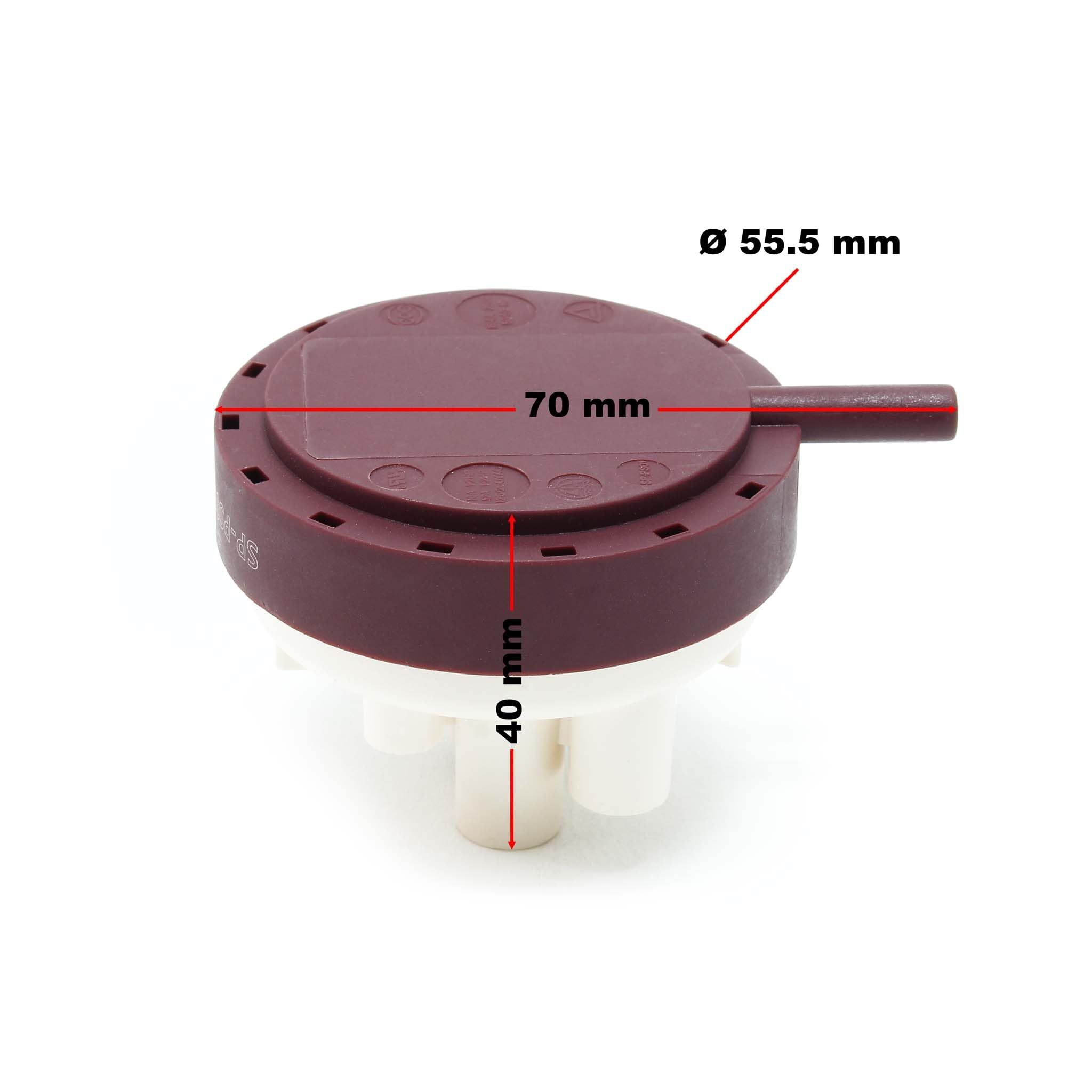 Wiltec Interrupteur à pression pour Pompe de relevage 3/1 – 600 W – 12000 l/h – Refoulement 10 m/100 m – Pour Eaux usées chargées WC – Station de Pompage Assainissement – Pièce de rechange