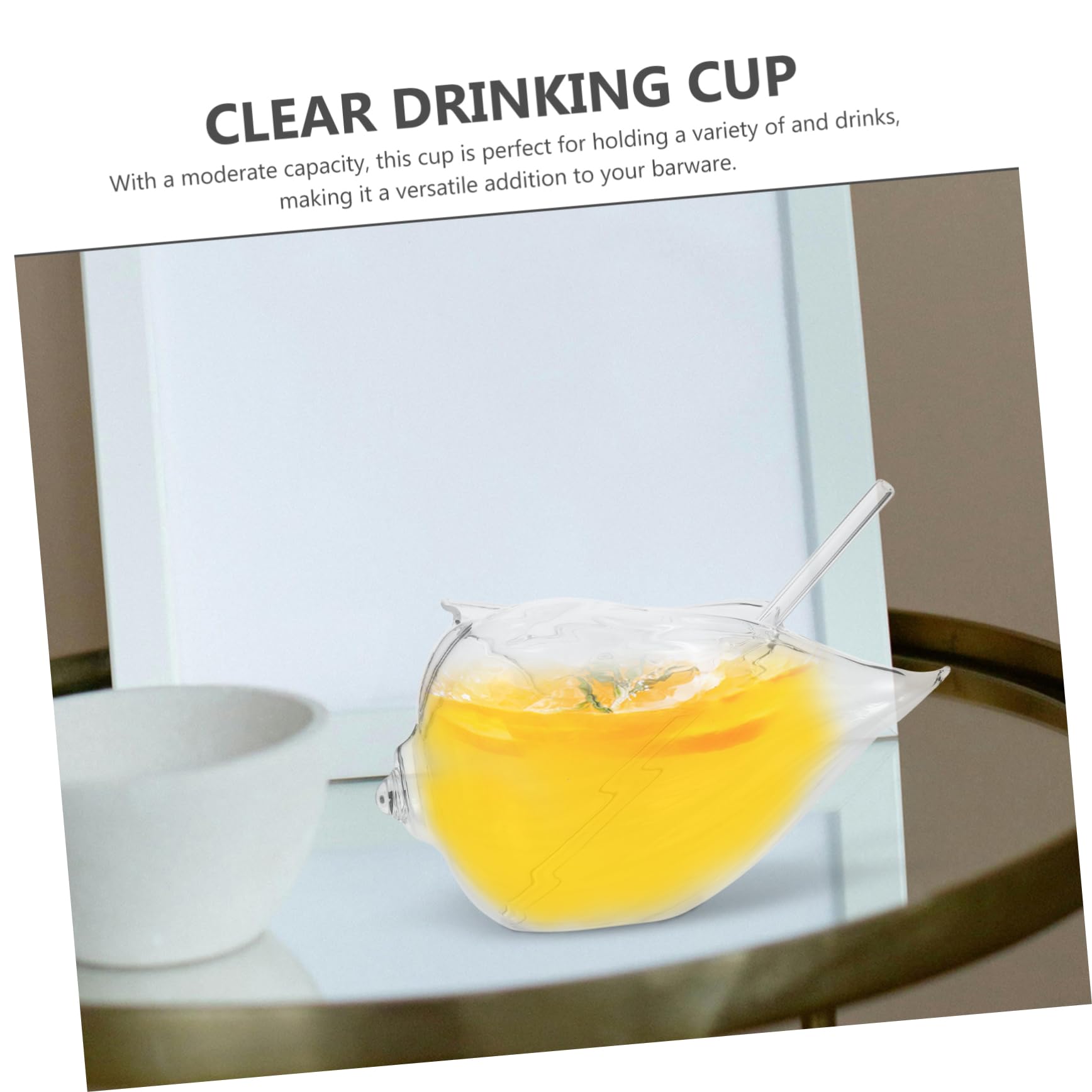 PRETYZOOM 4 Piezas copa de vino del océano Vaso de vidrio con diseño de concha Vaso de vidrio con forma de concha vasos de cerveza vasos transparentes taza vasos multifunción Vaso de cristal