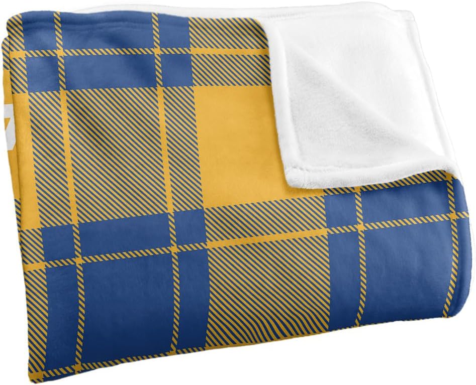 LOGOVISION University of Pittsburgh Campus Plaid Spirit Silky Touch Super Soft Throw Blanket 50"x60"