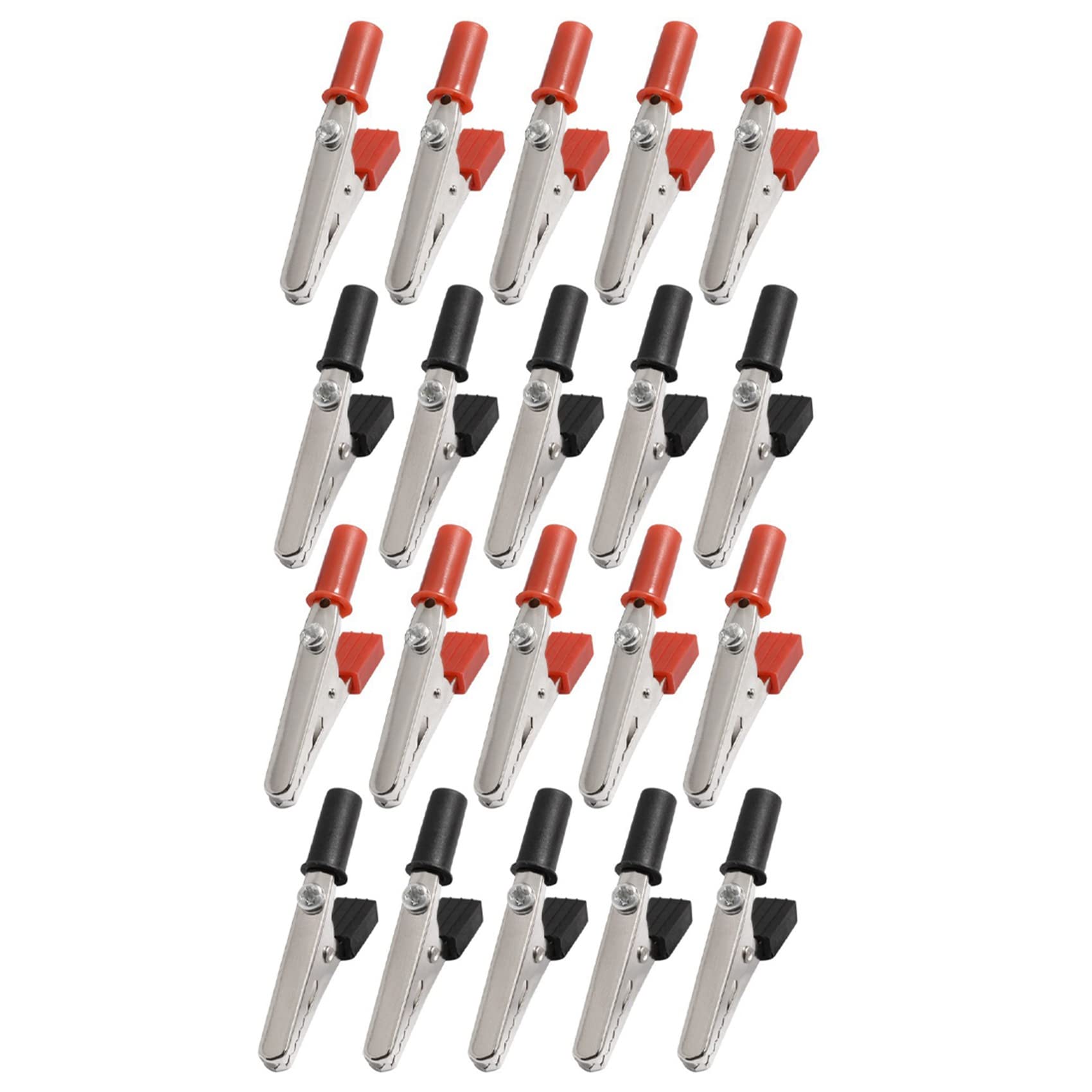 Jnchdghwa Black&Red 20X 5A Handle Electrical Crocodile Alligator Clips
