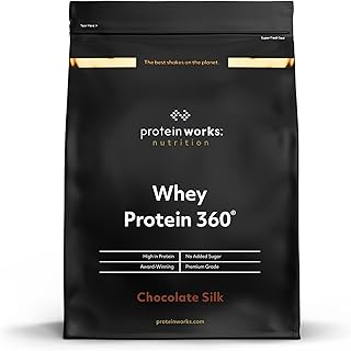 Protein Works - Whey Protein 360 | Premium Whey Shake | Whey Protein Powder Blend | No Added Sugar Protein Shake | 40 Servings | Chocolate Silk | 1.2kg
