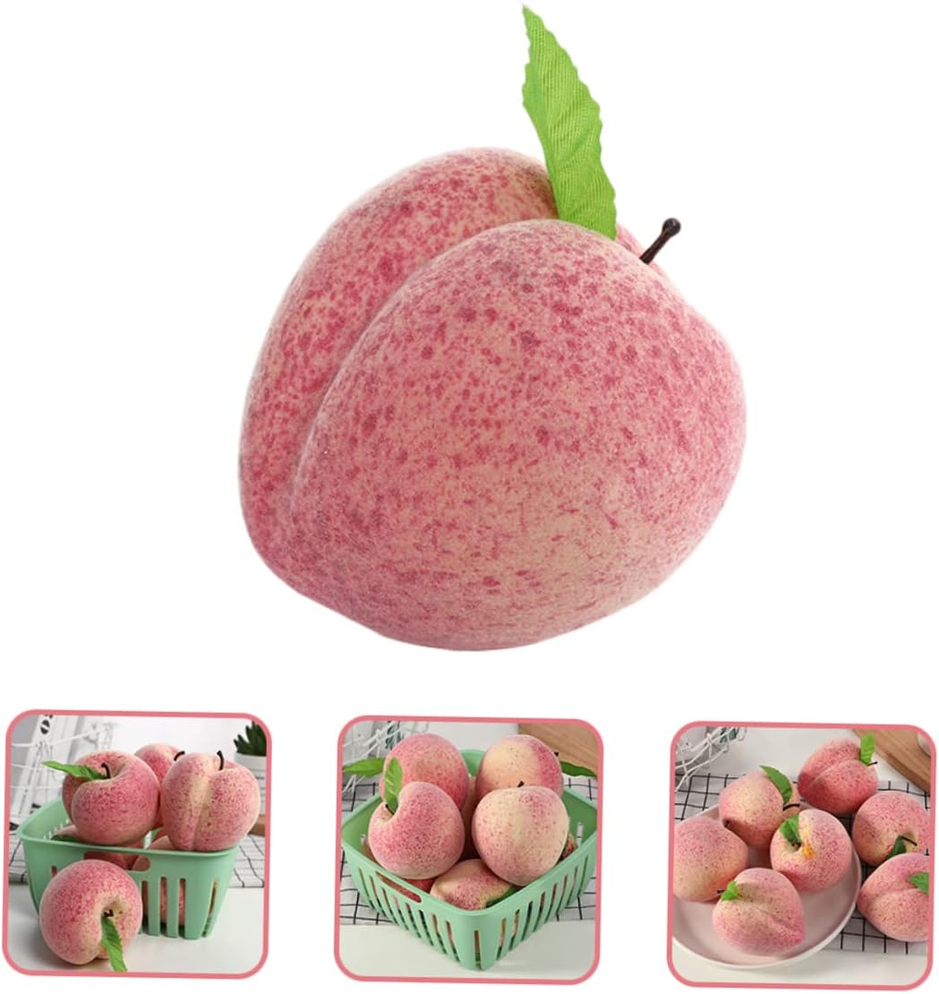 30pcs Artificial Peach Decoration Lifelike Faux Fruit for Home Decor Kitchen Table Centerpiece Peach Decor for Weddings Christmas Celebrations