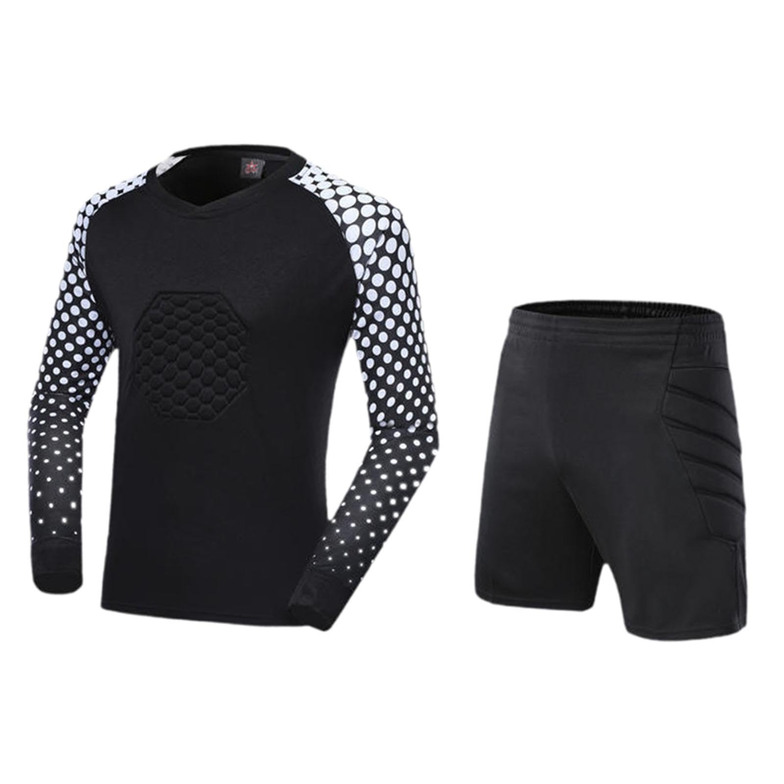 Kit de portero, equipo de entrenamiento, manga larga, poliéster, portero de fútbol para niños y adultos