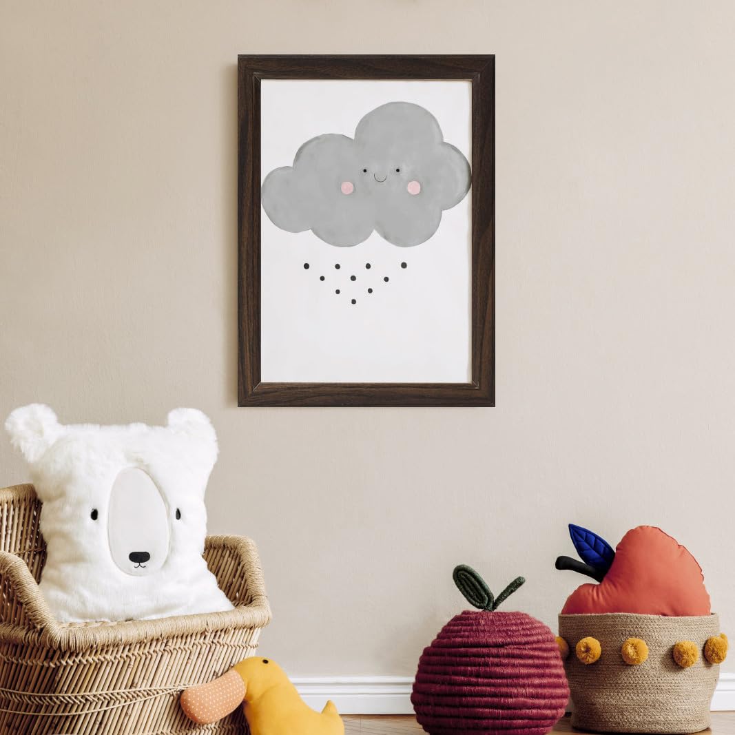KTKDE Set di 3 cornici per foto e certificati, in noce con plexiglass trasparente, 21 x 28 cm, per diploma e documenti, per parete e tavolo, miglior regalo
