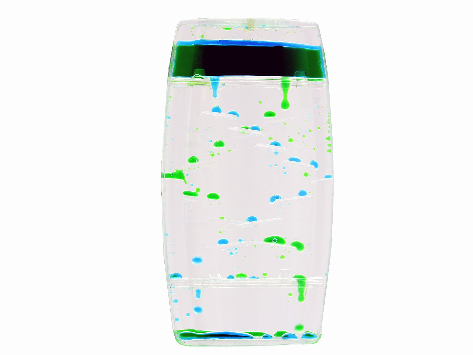 tink n stinkDuo Colour Liquid Motion Timer – Calming Bubble Timer Sensory Toy – Colourful Water Timer Sensory Tool Spiral Timer for Autism, ADHD, SPD – Blue/Green