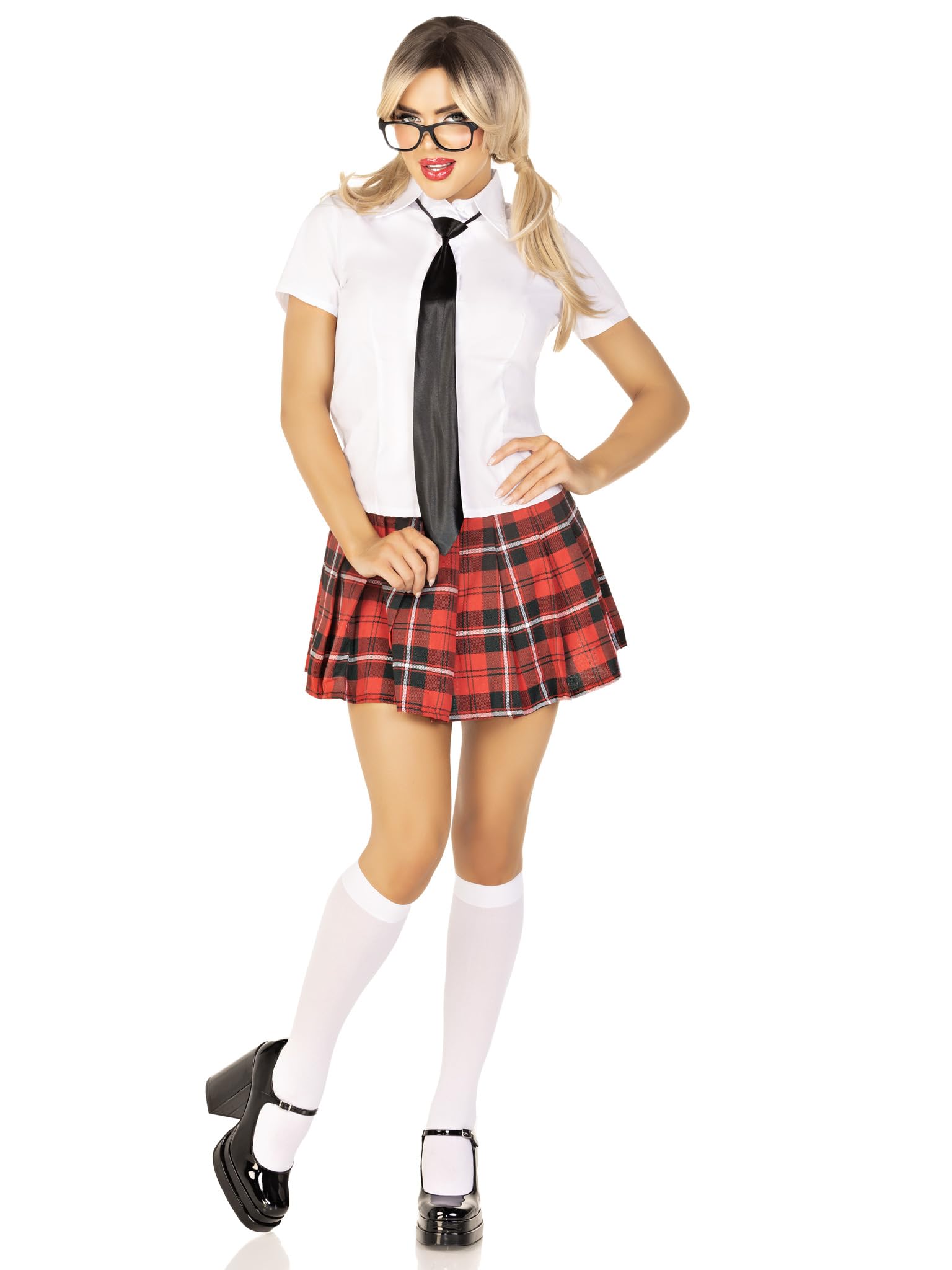 LegAvenue Private School Sweetie Kostüme white & red S