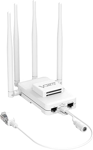 VONETS Gigabit WiFi Router Puente Inalámbrico Repetidor EthernetBanda Dual 2.4GHz5GHz RJ45 Adaptador WiFi Extensor de rango 3 Gigabit POEDC