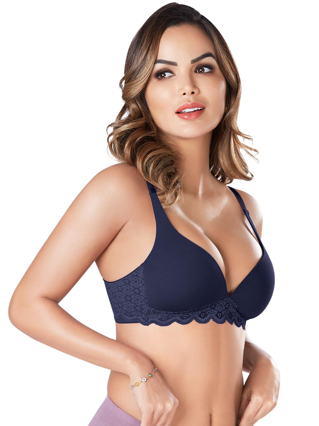 Sonari Women’s Wirefree Plunge Neck with Multiway Styling |Seamless, Low Cut Deep V Punge Neckline with Soft Padded Bra| Sonari Women’s Wirefree Plunge Neck with Multiway Styling |Seamless, Low Cut Deep V Punge Neckline with Soft Padded Bra|