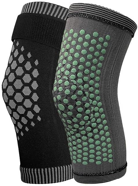 Exercise, Protection Graphene Wormwood Knee Pads Knee Pads Knee Pads Thickened and Velvet Straps Wormwood Knee Pads for Fitness, Cycling, Running, Playing Football