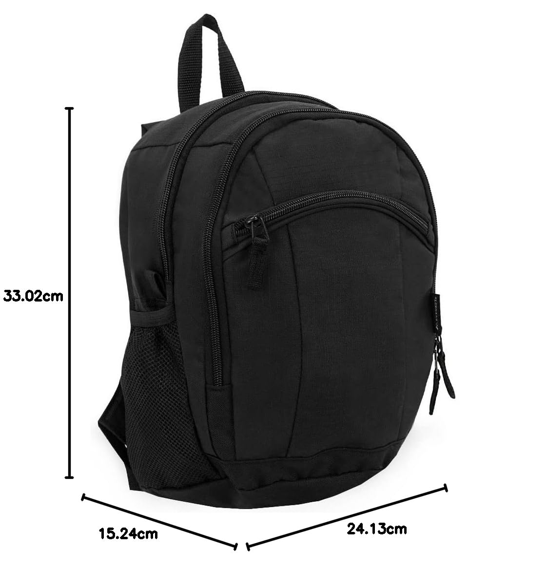 Everest Zaino Deluxe Piccolo, Nero, Taglia unica, Zaino