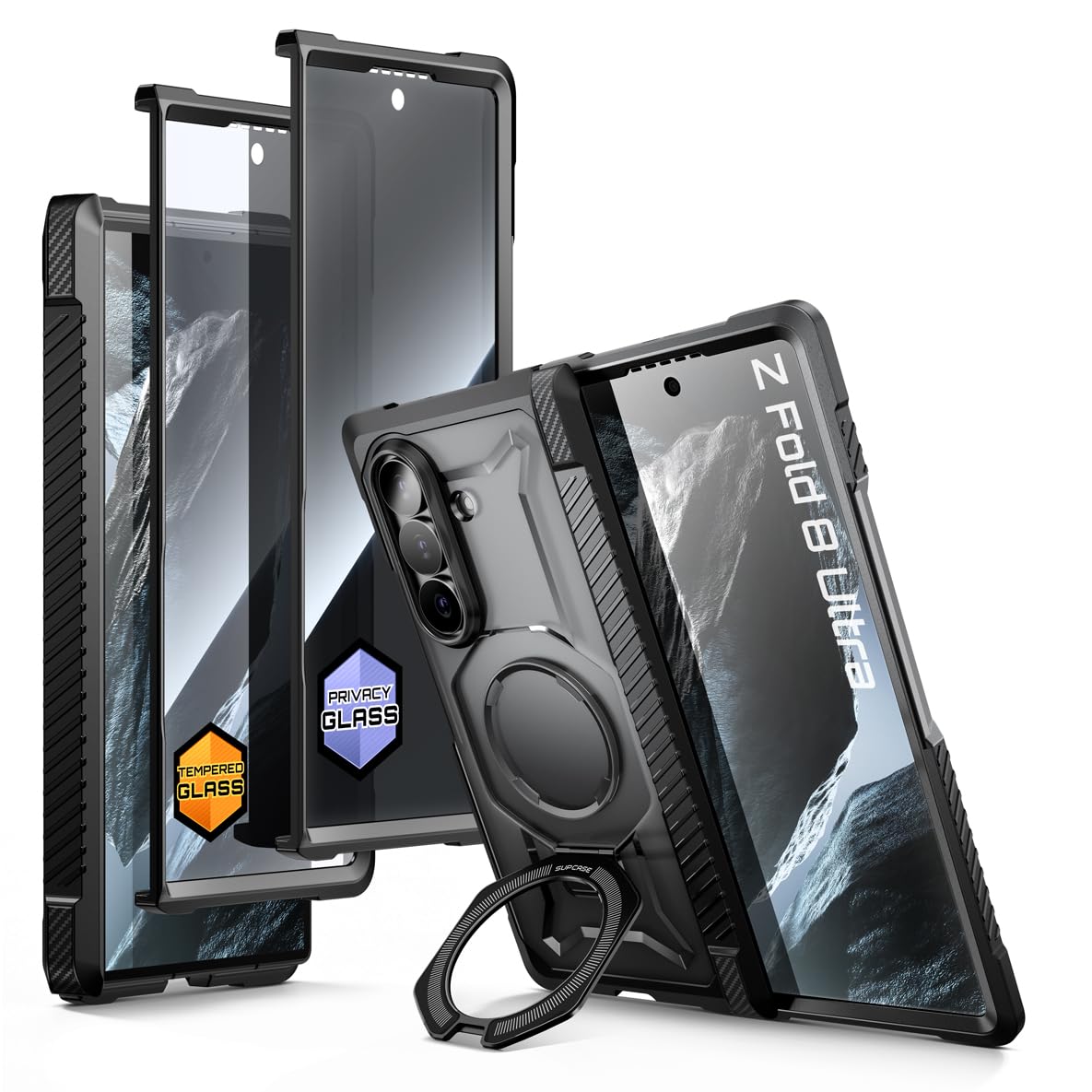 SUPCASE Etui do Samsung Galaxy Z Fold 8 Ultra z wbudowaną podstawką