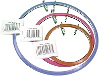 Frank A. Edmunds Spring Tension Embroidery Hoops Set - 3.5", 5", 7" Assortment for Easy Fabric Holding, No Screws Needed