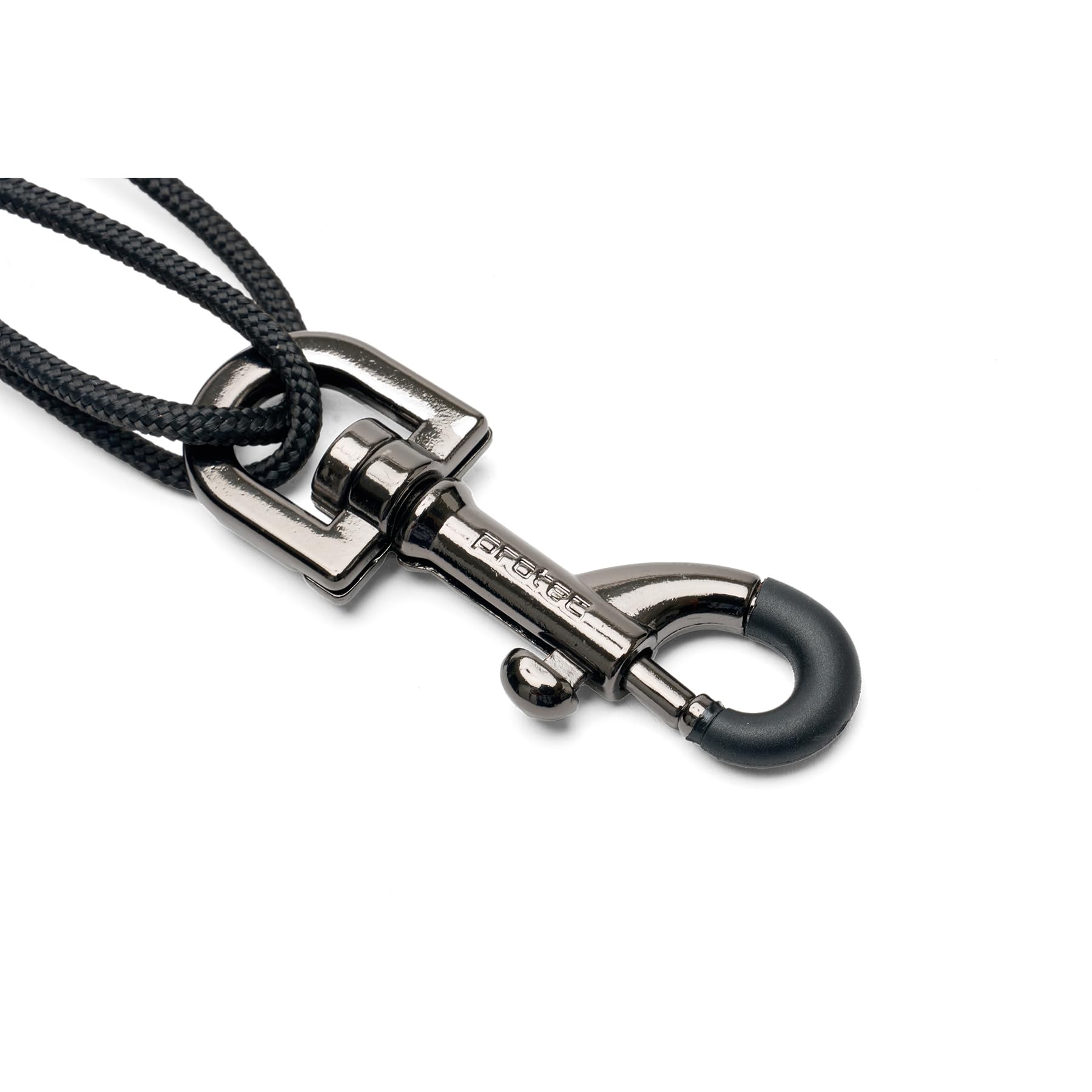 Protec Cinghia da collo per sassofono in similpelle meno stress 55,9 cm con barra comfort regolabile e moschettone girevole in metallo, nero, modello VC310M