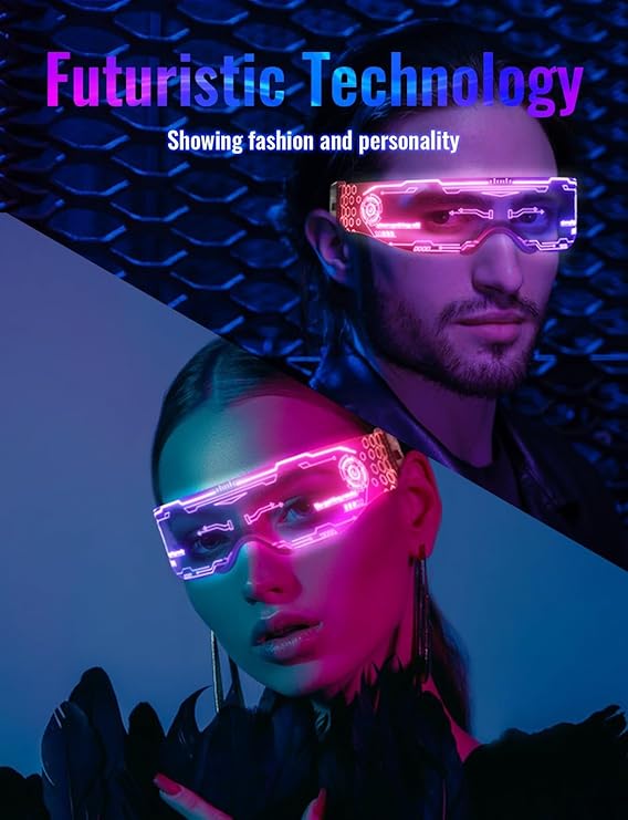 Cool Cyberpunk LED Glasses Cool Cyberpunk LED Glasses