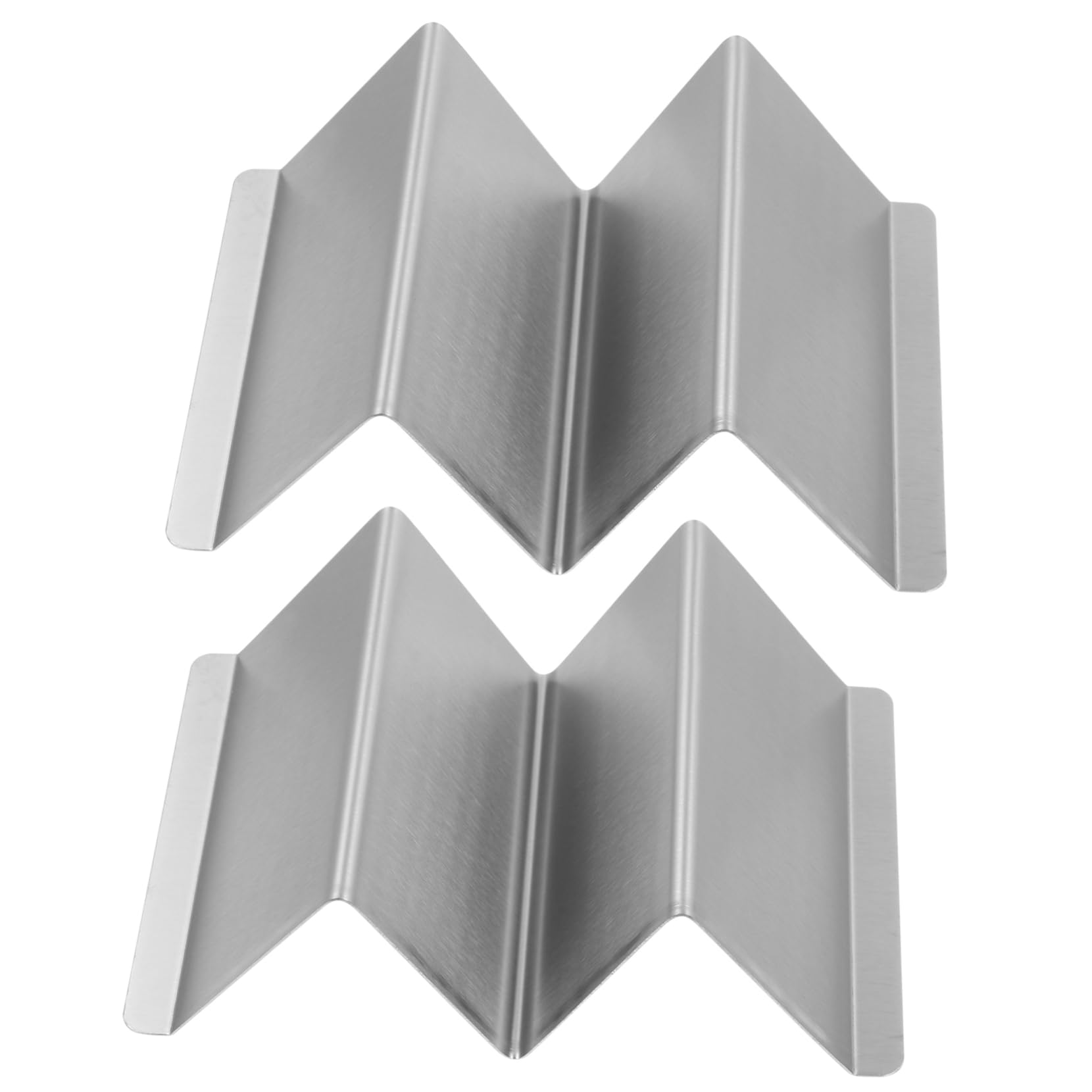 Lot De 2 Supports à Tacos En Acier - Parfait Pour Remplir Et Griller Sans En Mettre Partout !