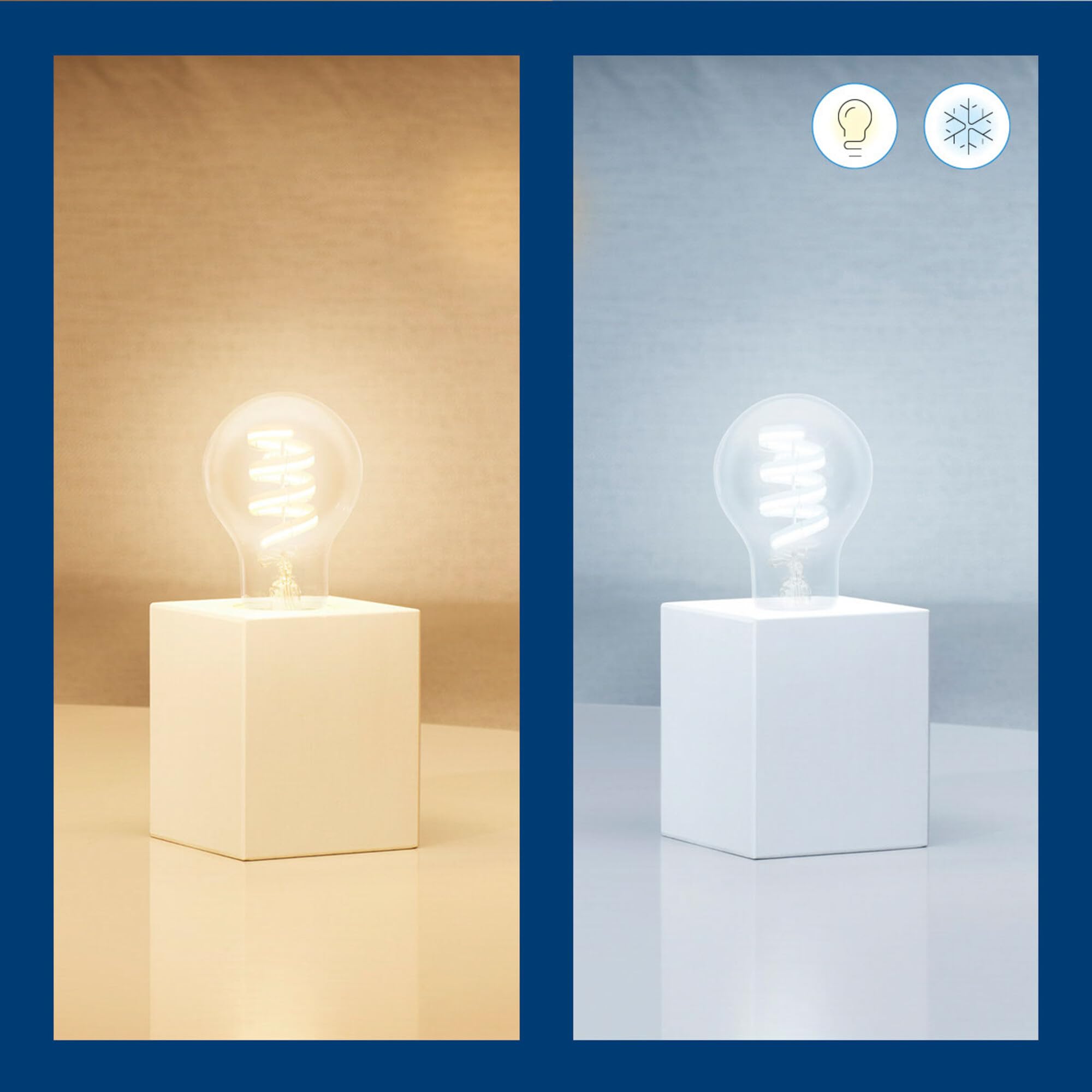 WiZ Tunable White and Color żarówka LED filament E27 (470 lm), lampa 40 W z 16 mln kolorów lub ciepłe lub zimne białe światło, inteligentne sterowanie światłem przez Wi-Fi za pomocą głosu/aplikacji
