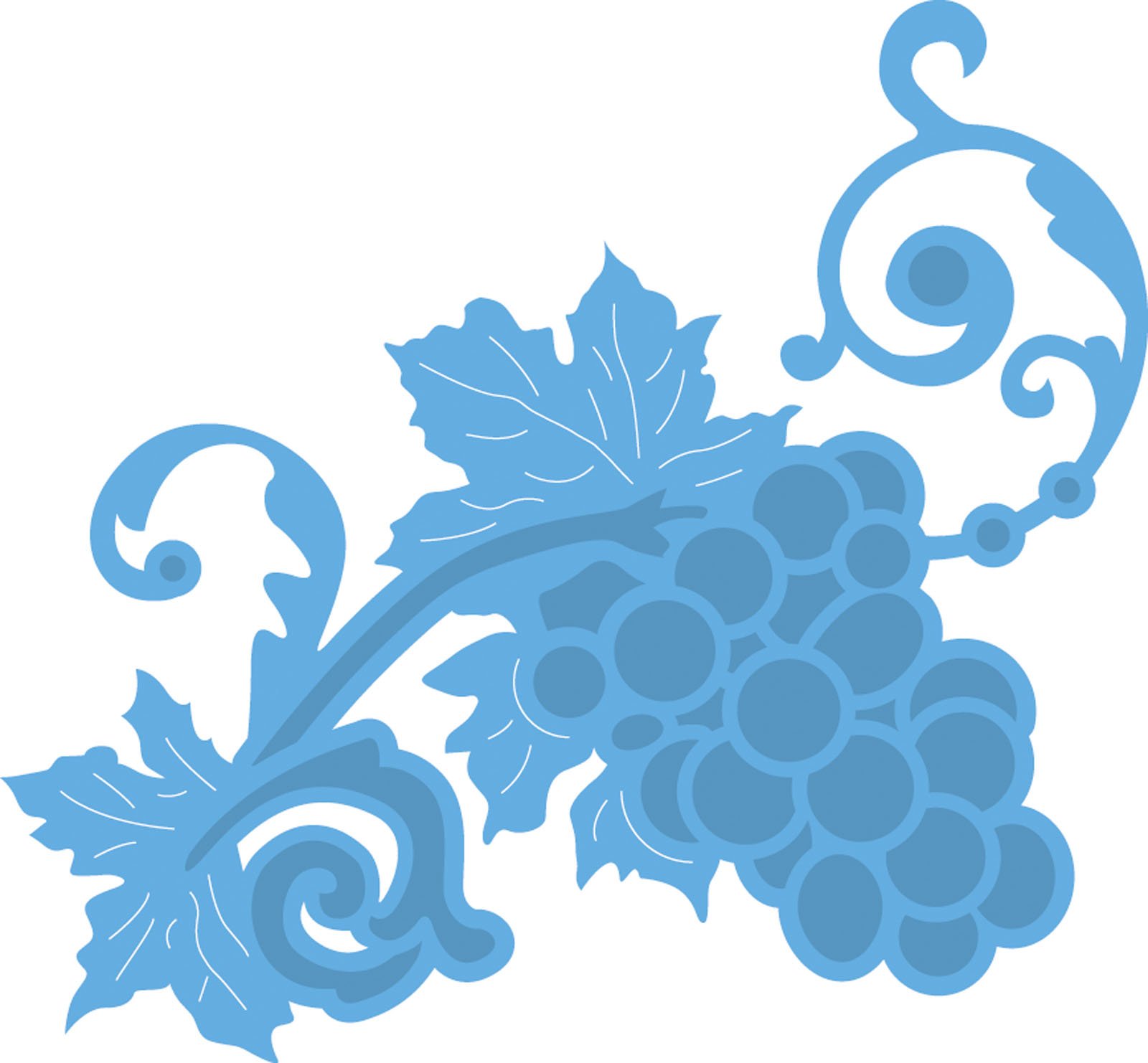 Marianne Design Blue "Petra's Grape" Creatables Dies
