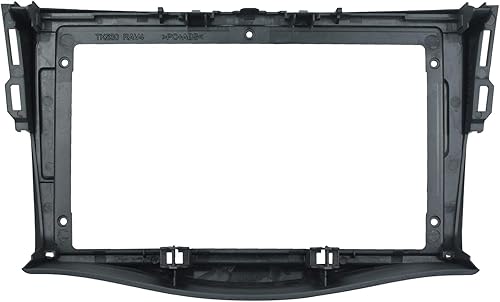 Miniatura 5 de Kit de montaje de montaje de 9 pulgadas con marco de tablero estéreo para coche, con arnés de alimentación, cable compatible con Toyota RAV4 2006 07