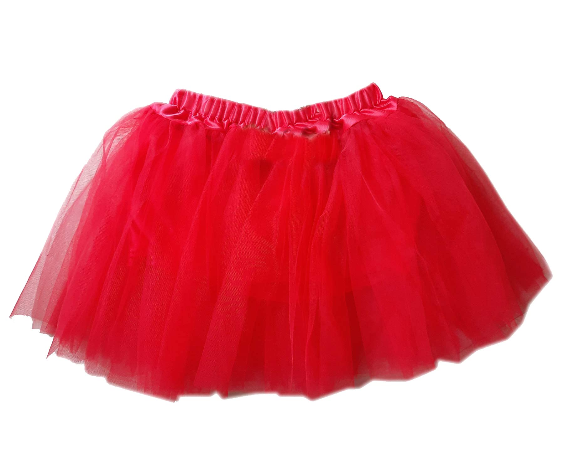 Girls Dance Party Birthday Layer Tulle Tutu Red