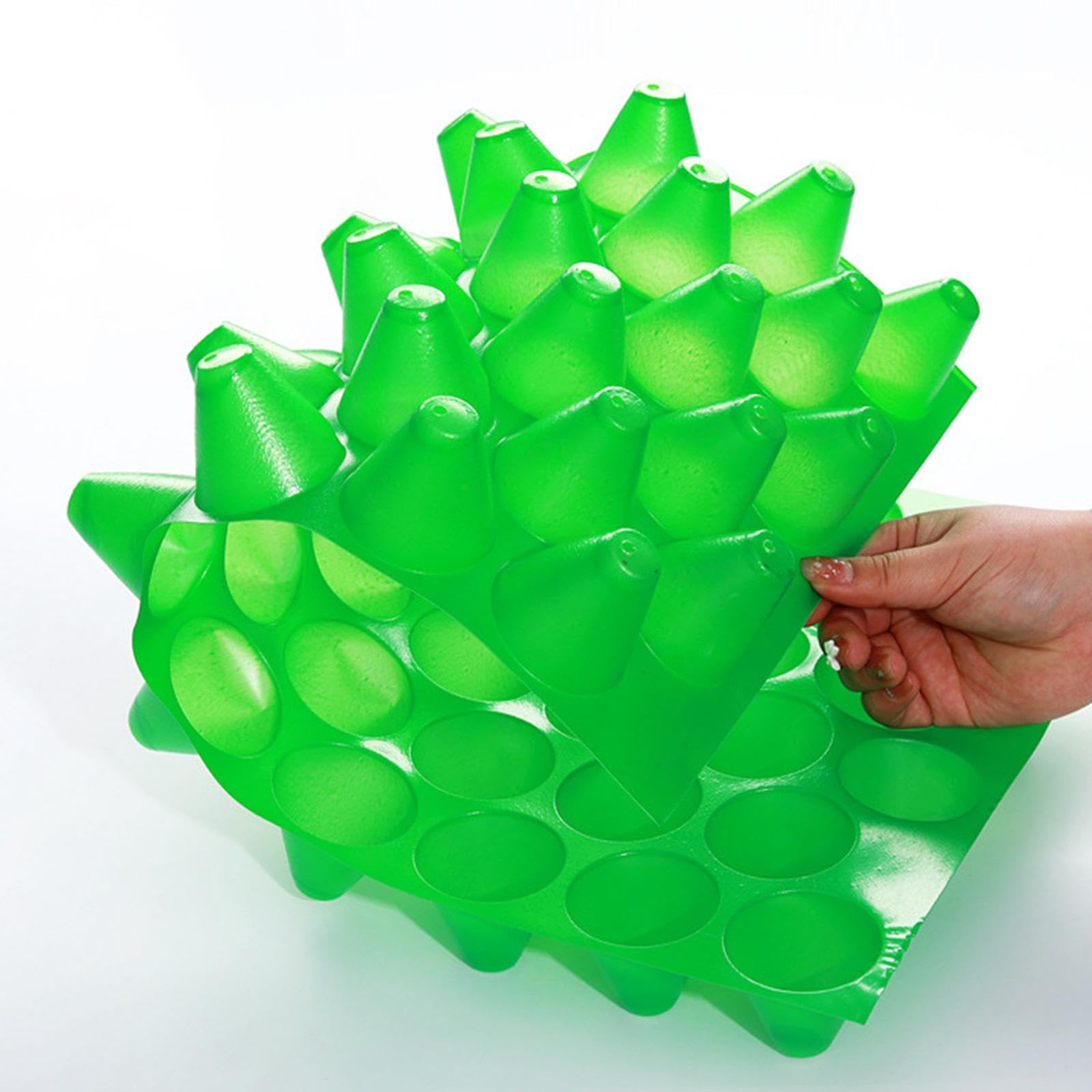 10 Piezas Bandejas para Semilleros Plantas Cultivo Reutilizable Propagación Orificios Pet Resistente Adecuado para Viveros Jardines Hogar Centros Come, 100 Hoyos