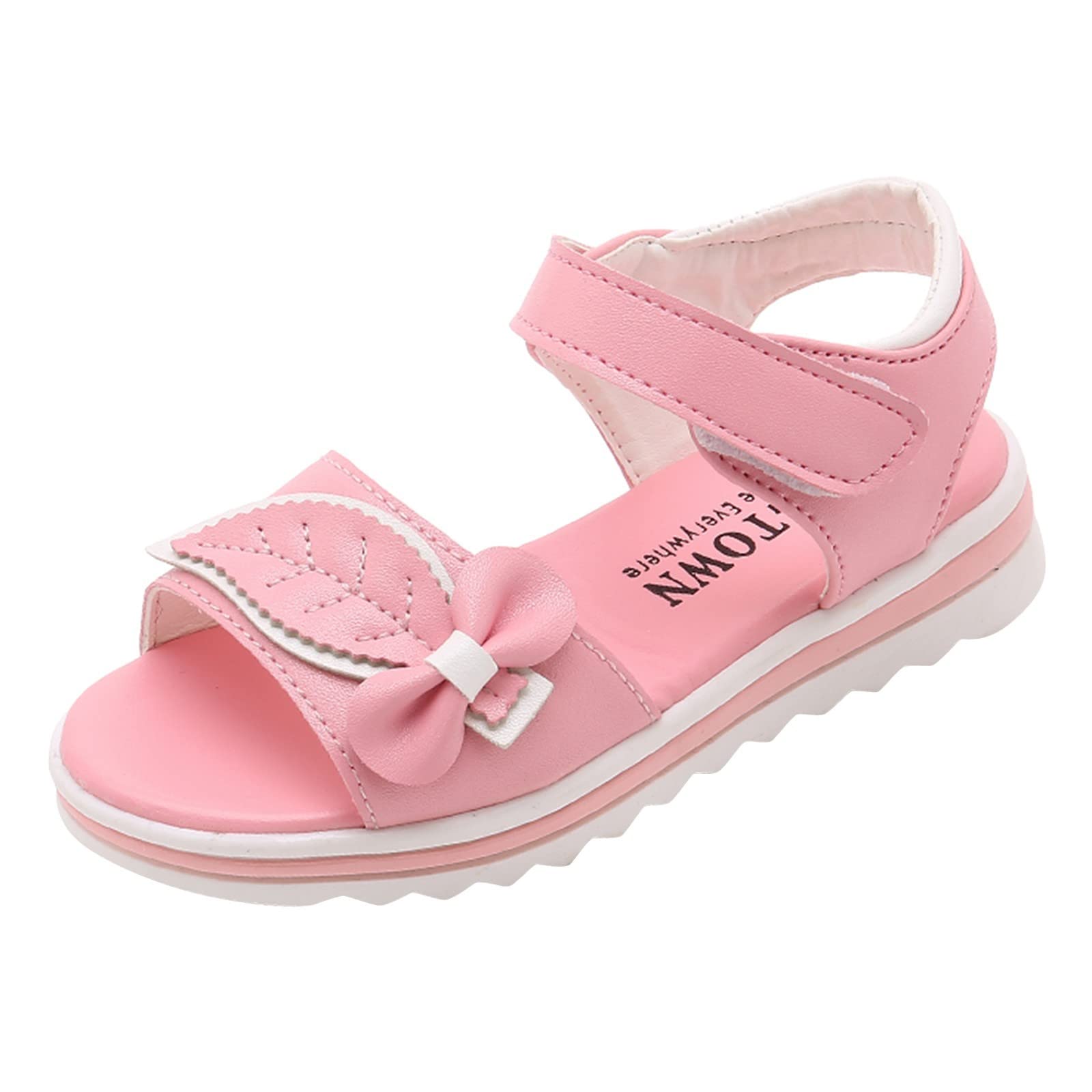 SanseeClosed Toe Water Shoes for Kids Girls Flip Flops Softball Slides  Youth Girls Children Shoes Fashion Flower Thick Sole Sandals Soft Sole