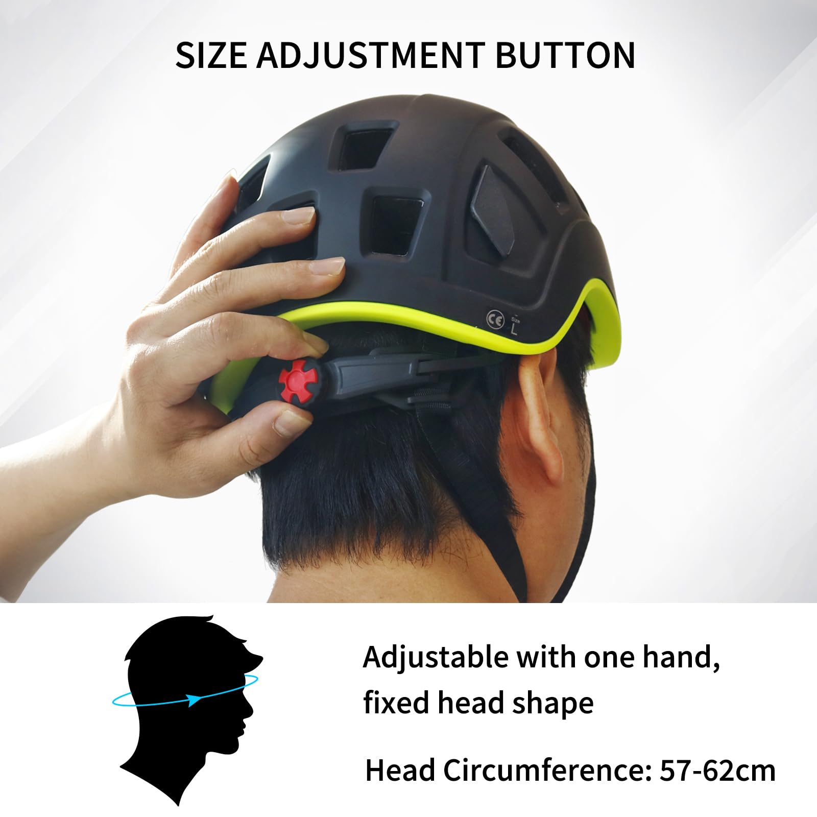 NewDoar Climbing Helmet EN 12492 Certified Half Dome Helmet Ultralight Design with 11 Ventilation Ports & Headlamp Clips for Rock/Ice Climbing, Caving, Rescue Adjustable 57-62cm (Men/Women)