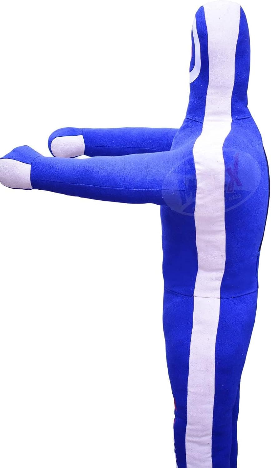 MNEX Mannequin de lutte professionnelle pour lutte – 1,5 m/152,4 cm/1,8 m/182,9 cm Jujitsu BJJ MMA, judo karaté – Noir 1,8 m/182,9 cm