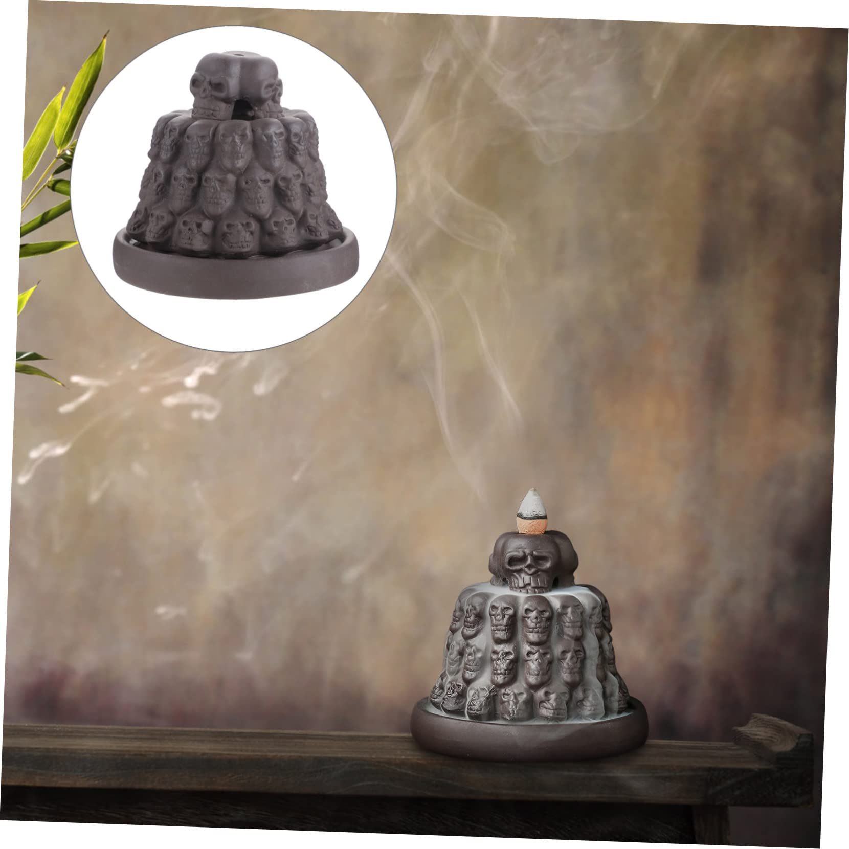 Backflow Räuchergefäß Aus Violettem Sand Kreatives Skulpturen-Design Für Meditation Yoga Und Heimdekoration Für Büro Und Teehäuser Langlebig Und Elegant
