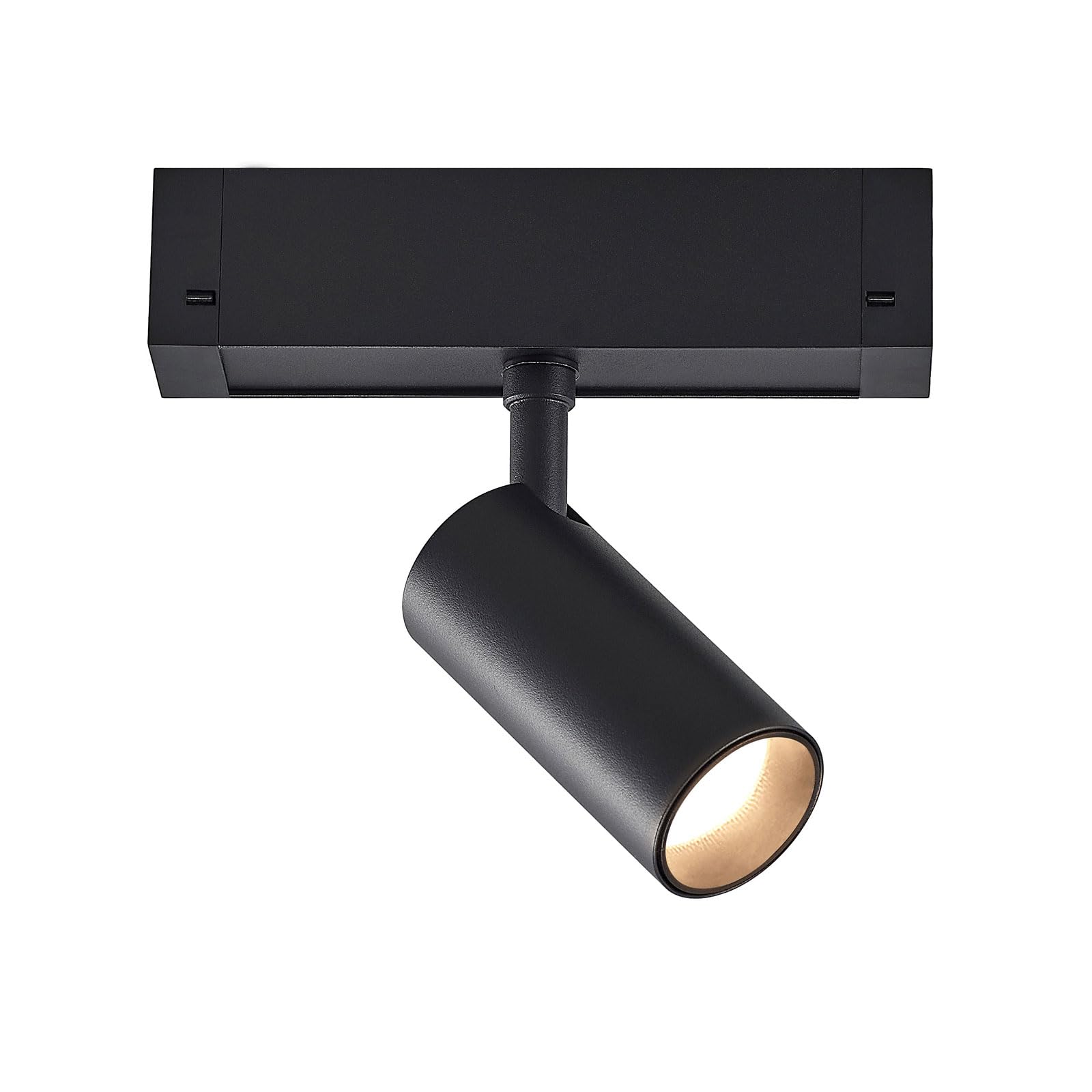 SCON 24V Magnetic LED Lamp Head for Recessed/Ceiling/Pendant Track Lighting System, Black Spotlight Downlight Ceiling Wall Light (7W/3000K-Warm White/24°/CRI93/Dimmable)
