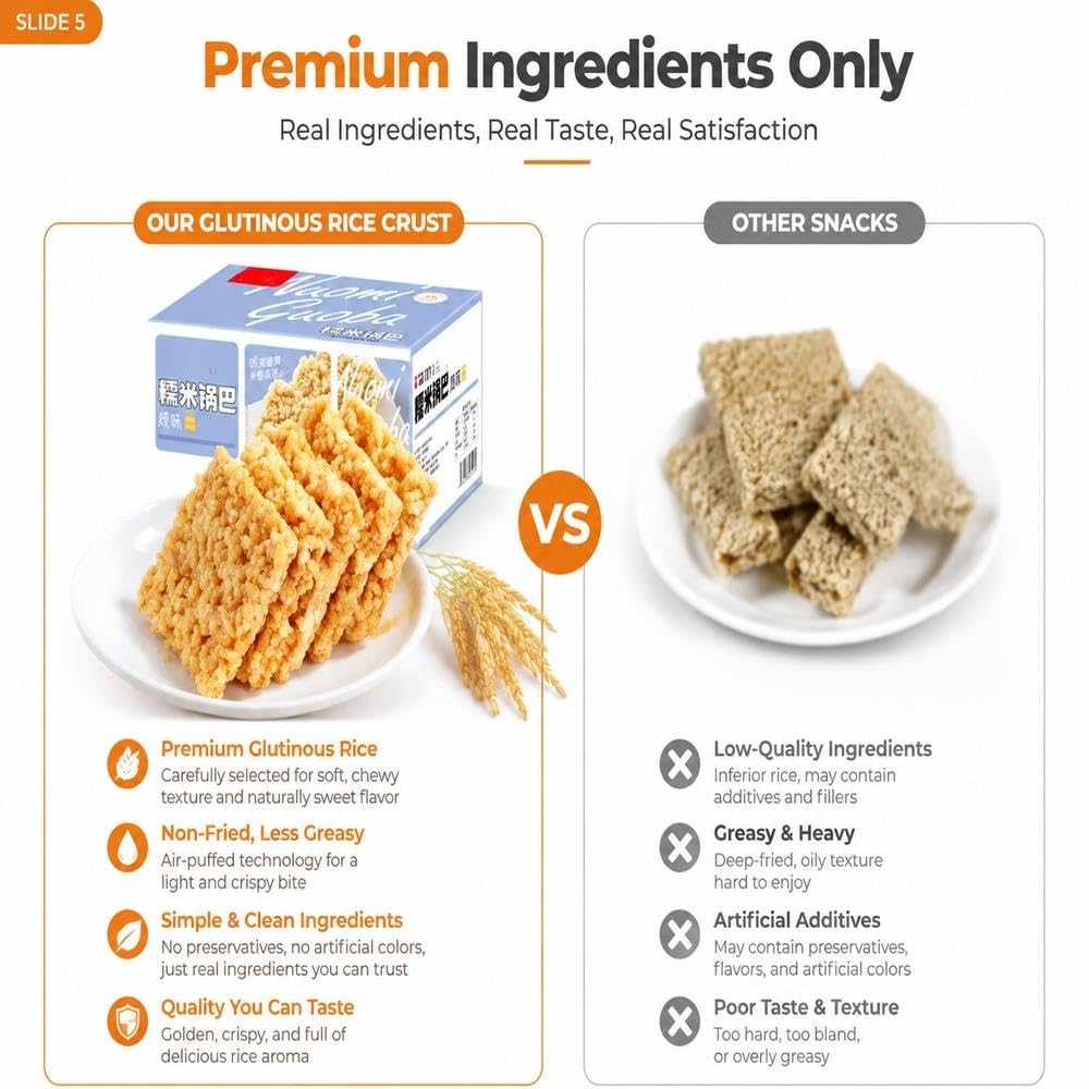Snack Salato Di Patatine Croccanti Di Riso Glutinoso 500g