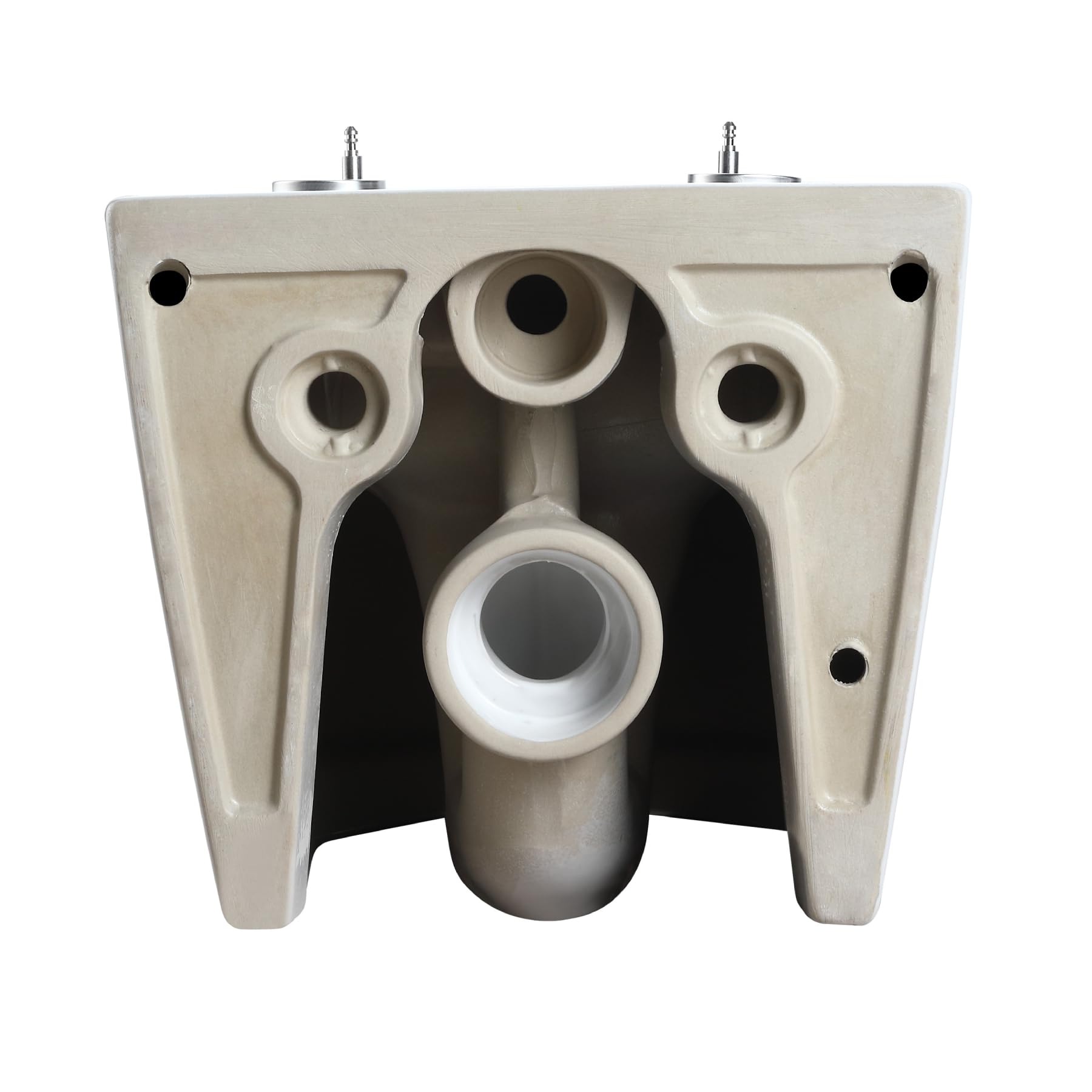 HOROW WC senza bordi con coperchio per WC, WC sospeso in ceramica, set di servizi igienici moderni, lunghezza 539 mm