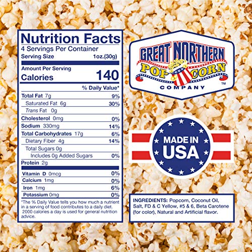 Great Northern Popcorn Company -Popcorn Packs - Pre-Measured, Movie Theater Style, All-In-One Kernel, Salt, Oil Packets For Popcorn Machines, 6.25 Ounce (Pack Of 24) #TOP3
