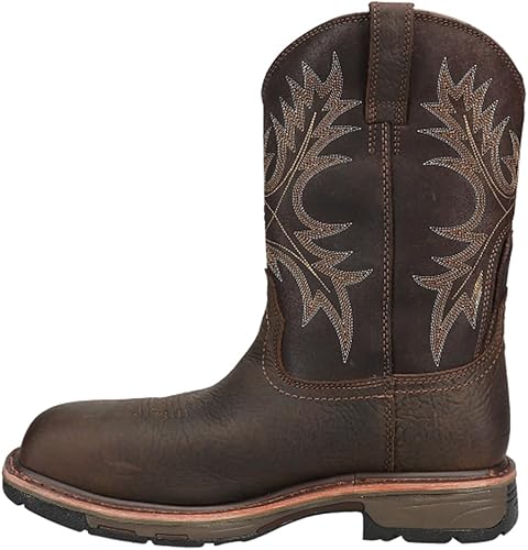 Ariat WorkHog Botas de trabajo impermeables con punta compuesta, punta de seguridad para hombre