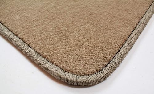 Miniatura 3 de Alfombra delantera de una sola pieza con bordes serge y almohadilla para el talón para camionetas Mercedes-Benz Sprinter 2010-2018 - Bronceado